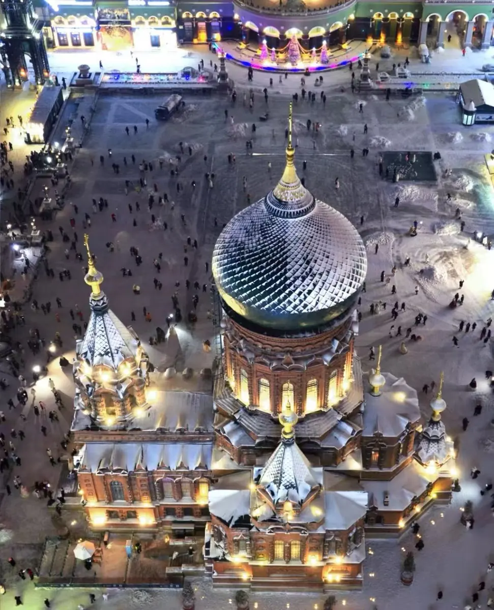 Saint Sophia's at night