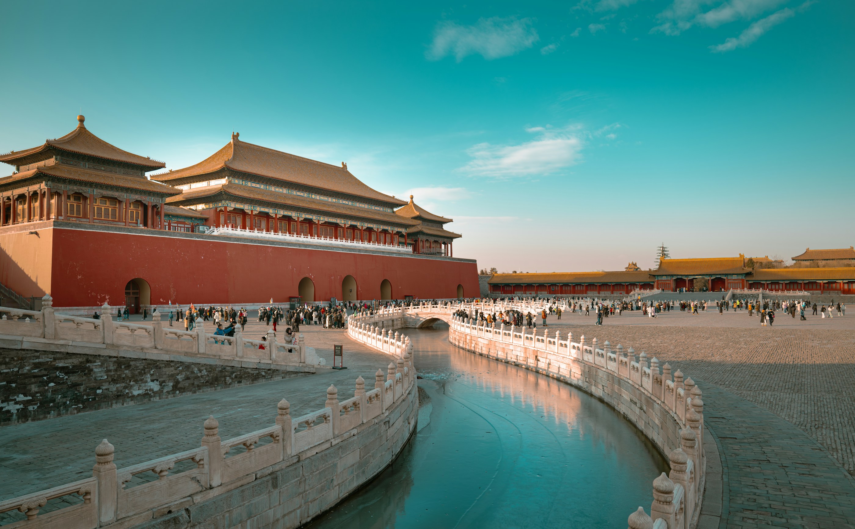Forbidden City palace roofs in Beijing