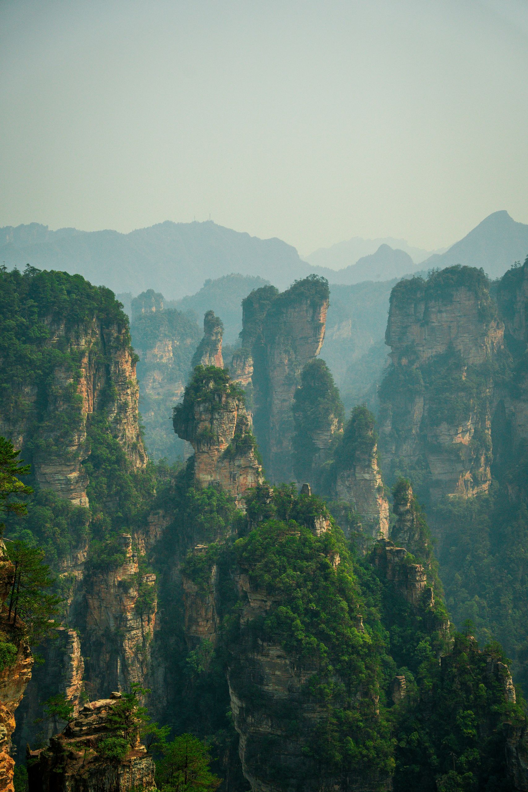 Zhangjiajie mountain pillars